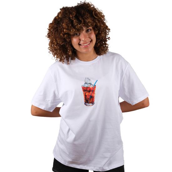 Unisex Oversize Tshirt Buzullardan Kalanlar Beyaz Renk